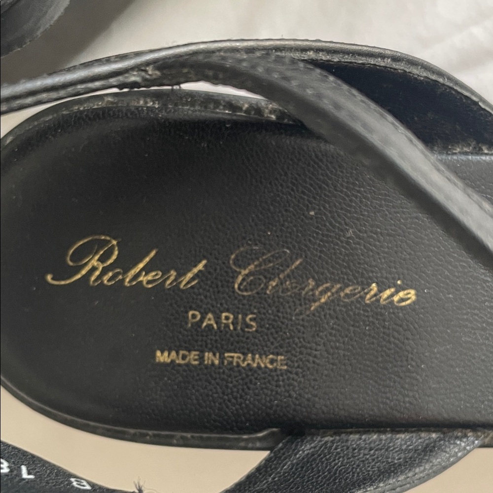 Robert Clergerie Black Platform Sandals - Picture 2 of 10